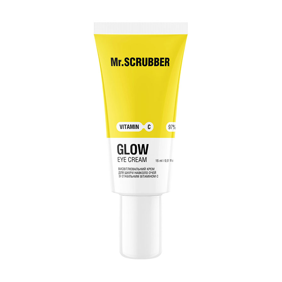 Висвітлювальний крем для шкіри навколо очей Mr.Scrubber Vitamin C Glow Eye Cream зі стабільним вітаміном С, 15 мл